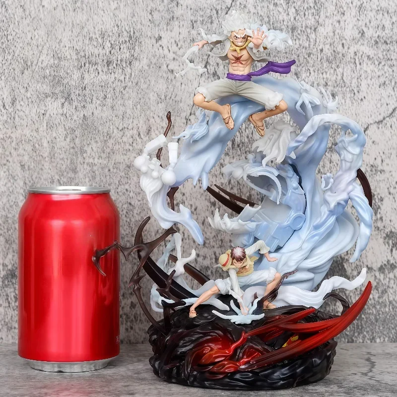 23 cm Neue One Piece Anime Figur Affe D. Luffy Peripherie Pvc Modell Szene Statue Desktop Dekoration Ornamente Geburtstag Geschenk Spielzeug