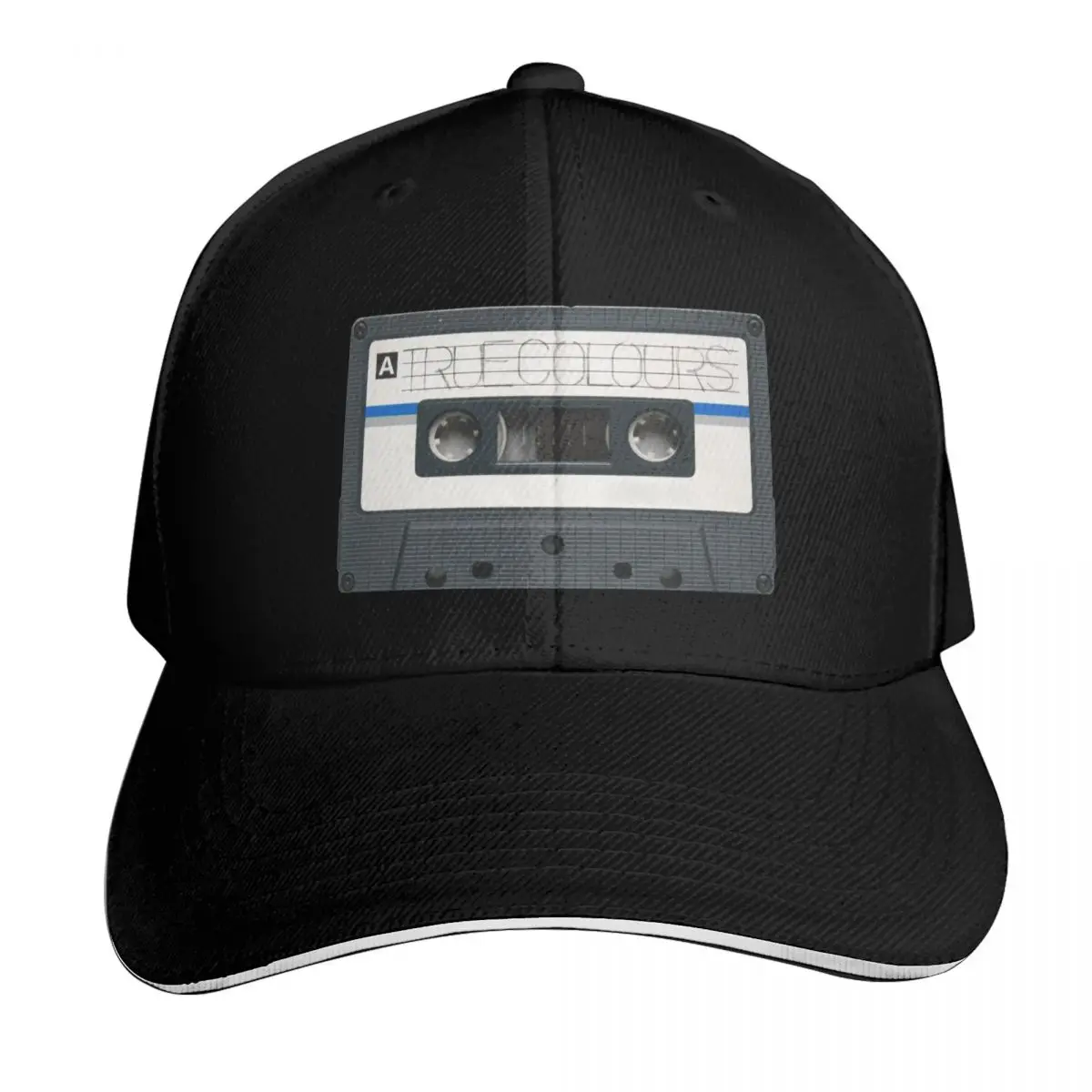 True Colours by Split Enz cassette tape Baseball Cap Vintage Retro Embroidered Lightweight Packable Gift for Him Her