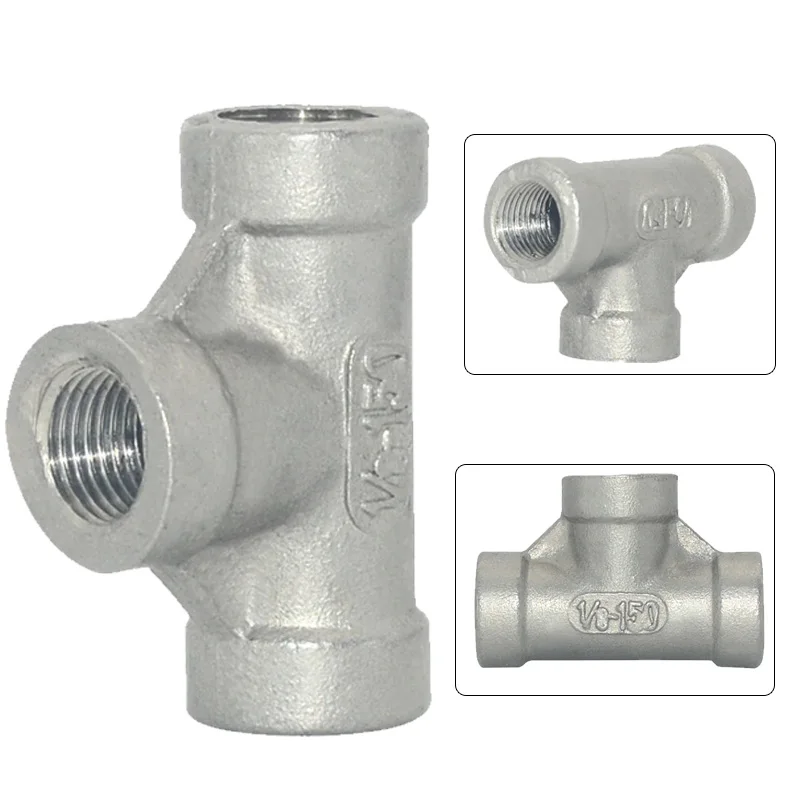 

1 шт. тройник из нержавеющей стали 304 BSP 1/8"-2" для систем питьевого водоснабжения – промышленный класс