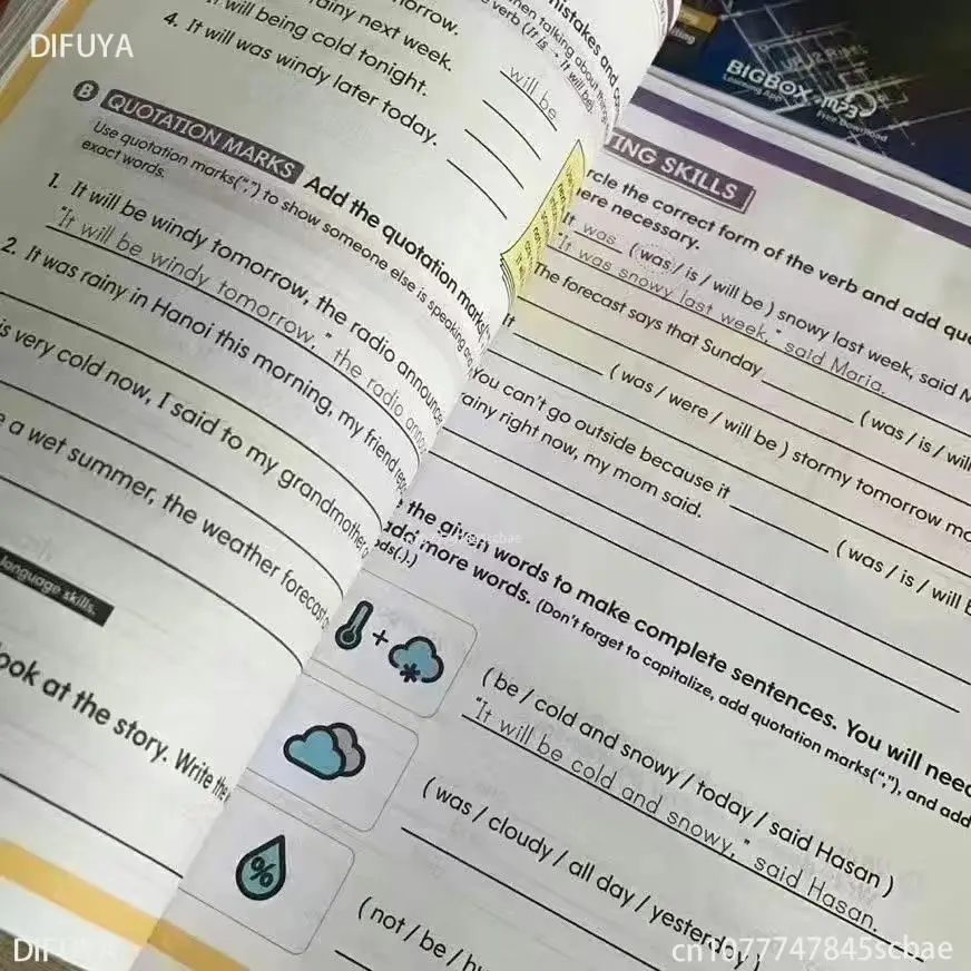 18 Books Writing Framework For Sentence Paragraph Essay Learn Practise English Textbook Workbook Full Color Printing BookEnglish