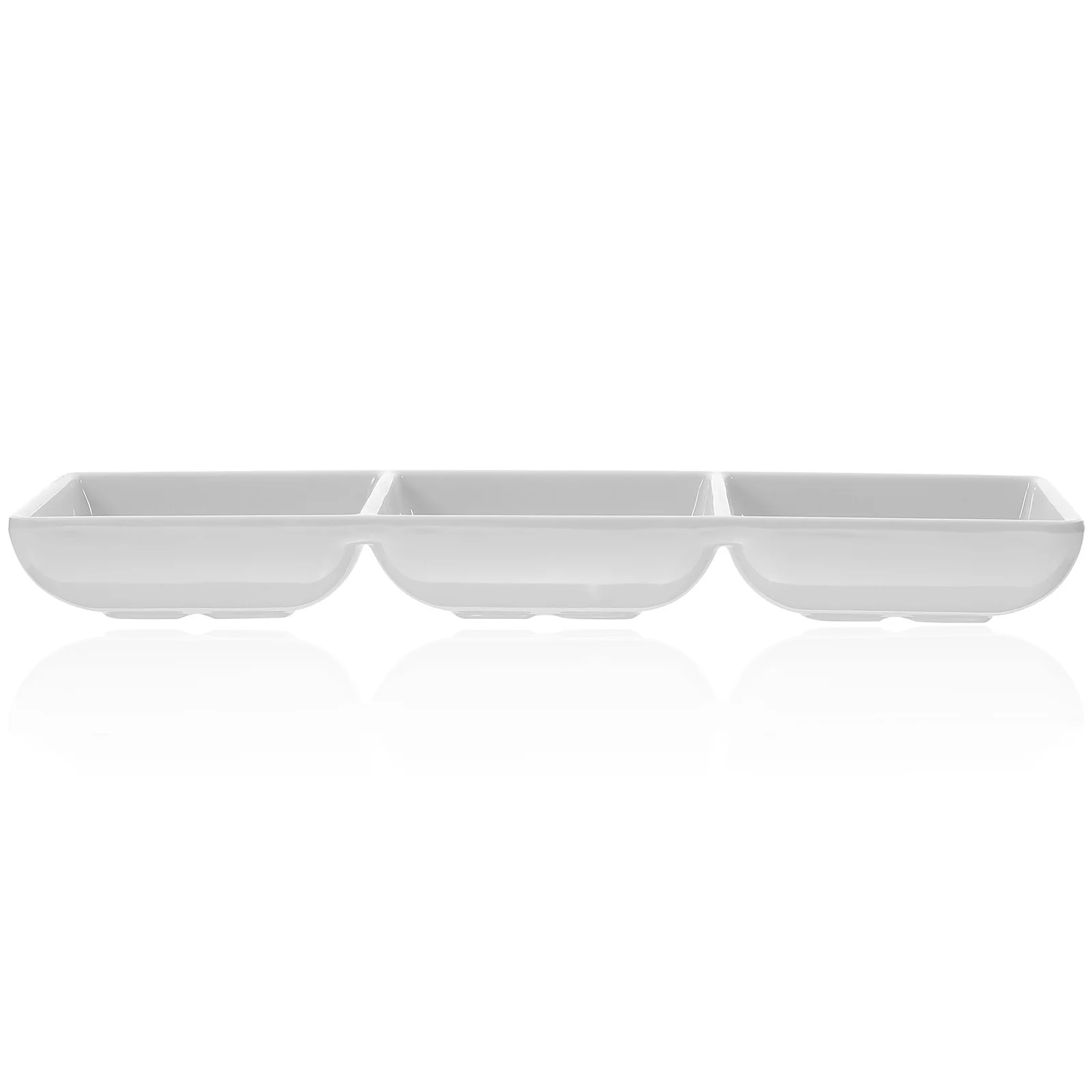 

Three-in-one Dipping Plate 7531 Sauce Bowl Household Condiment Dishes Soy Vinegar Seasoning Storage Serving Tray