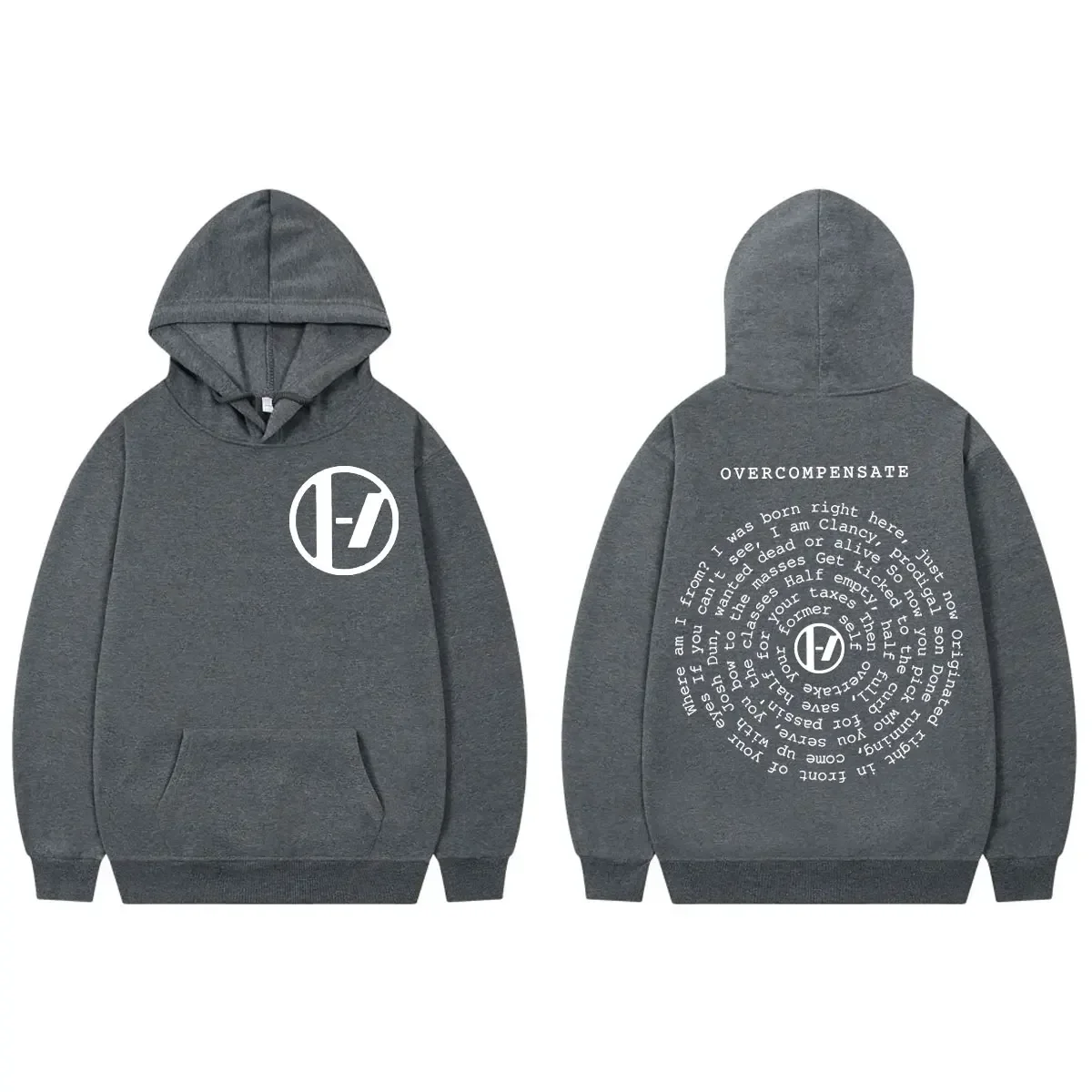 Twenty One Pilots Dubbelzijdige Print Hoodie Mode Casual Oversized Truien Heren Dames Casual Fleece Sweatshirts met lange mouwen