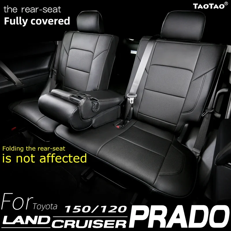 Custom Fit Land Cruiser Prado Car Seat Covers for Select Toyota Seat Cover 150 120 5 Seats Version  Full Set Leather