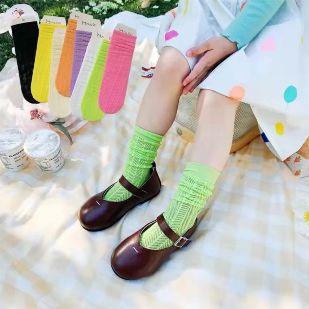 

Children mesh socks baby heap sock cotton candy crus stripes lovely princess parent-child socks joker sokken