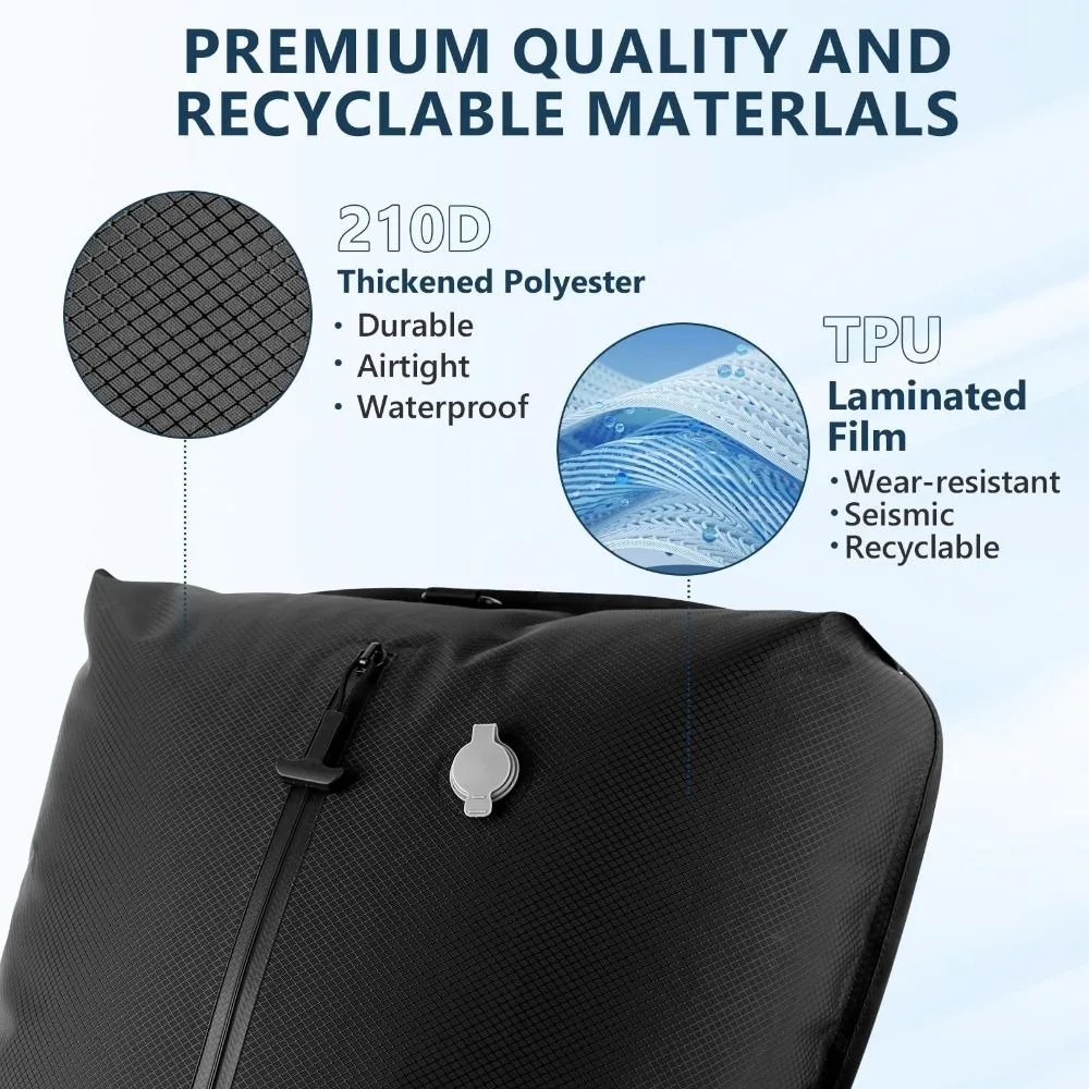 Reusable Vacuum Bags for Travel Dustproof Space Saver Vacuum Compression Bag Waterproof Luggage Vacuum Storage Bag Suitcase view 5