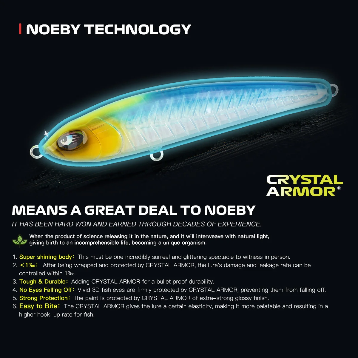 NOEBY The Pest Stickbait 160mm, señuelo hundidor de gran tamaño - imagen 4
