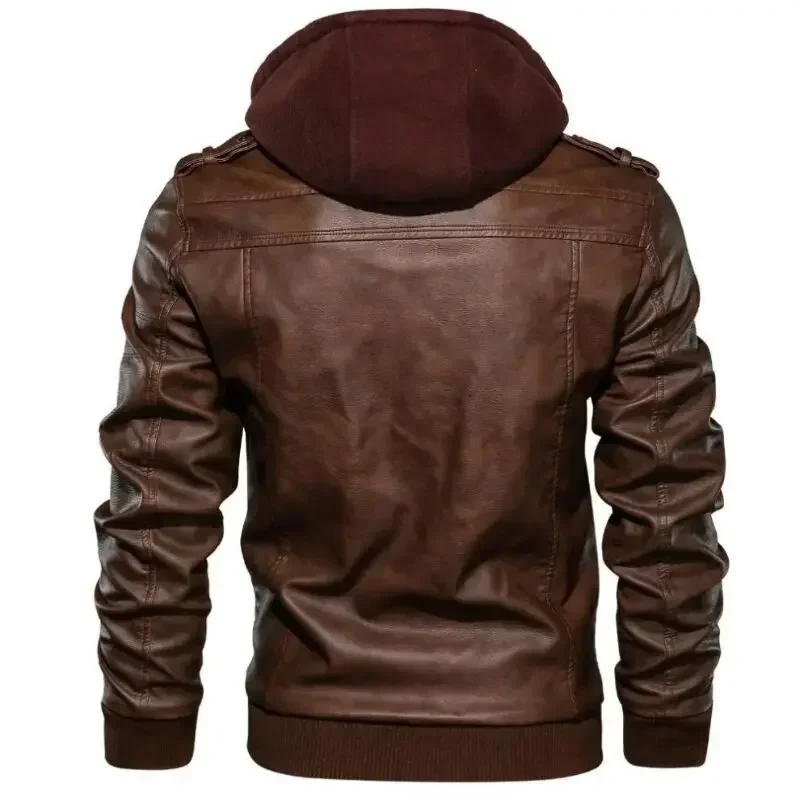Men\'s Motorbike Leather Jackets Autumn Winter Casual Motorcycle Fashion PU Jacket Biker Leather Coats Brand Men Clothing EU Size