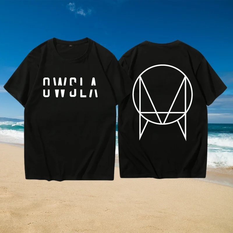 

2025 Summer OWSLA Skrillex Brand Ssk Vac Thailand S2o Electric Syllables Wear Fashion Casual High Quality Short Sleeve
