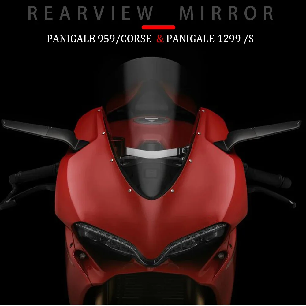 

Новое зеркало заднего вида для мотоцикла PANIGALE 1299 S 15-18, регулируемое поворотное зеркало с ветровым козырьком для Ducati Panigale 959 Corse 16-19