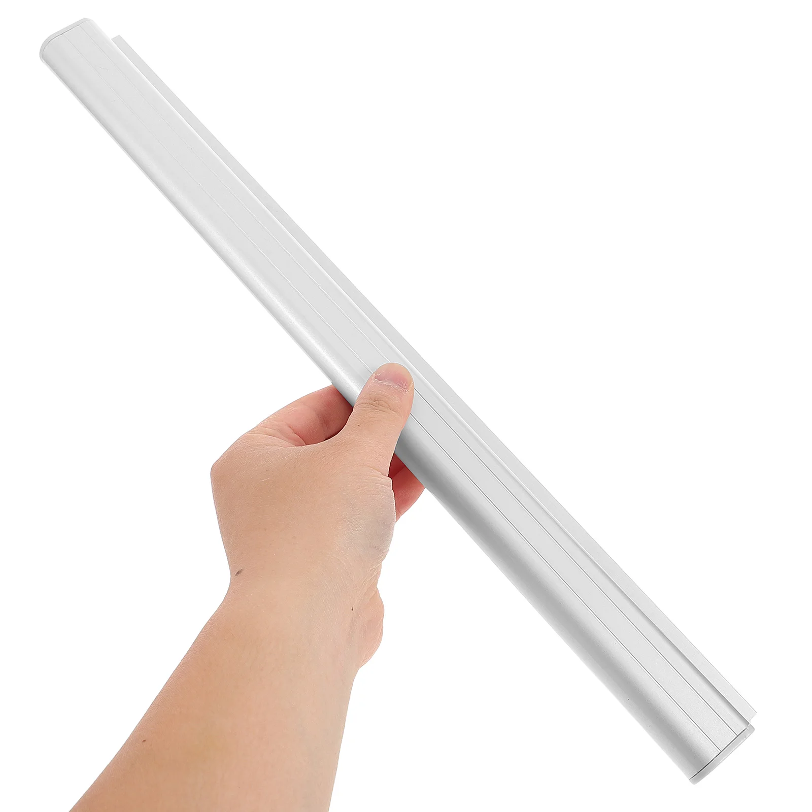 

4pcs Kitchen Menu Clip Aluminum Receipt Holder Large Capacity No Drill Wall Mount Restaurant Ticket Organizer 40cm Silver