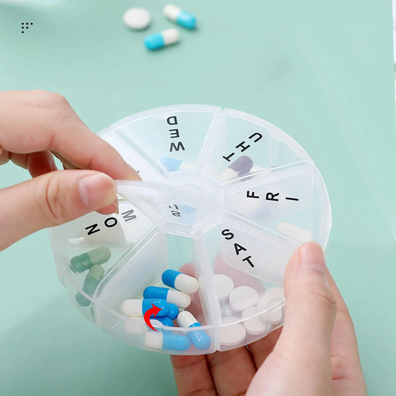 

Органайзер, портативный диспенсер с большими отделениями для хранения