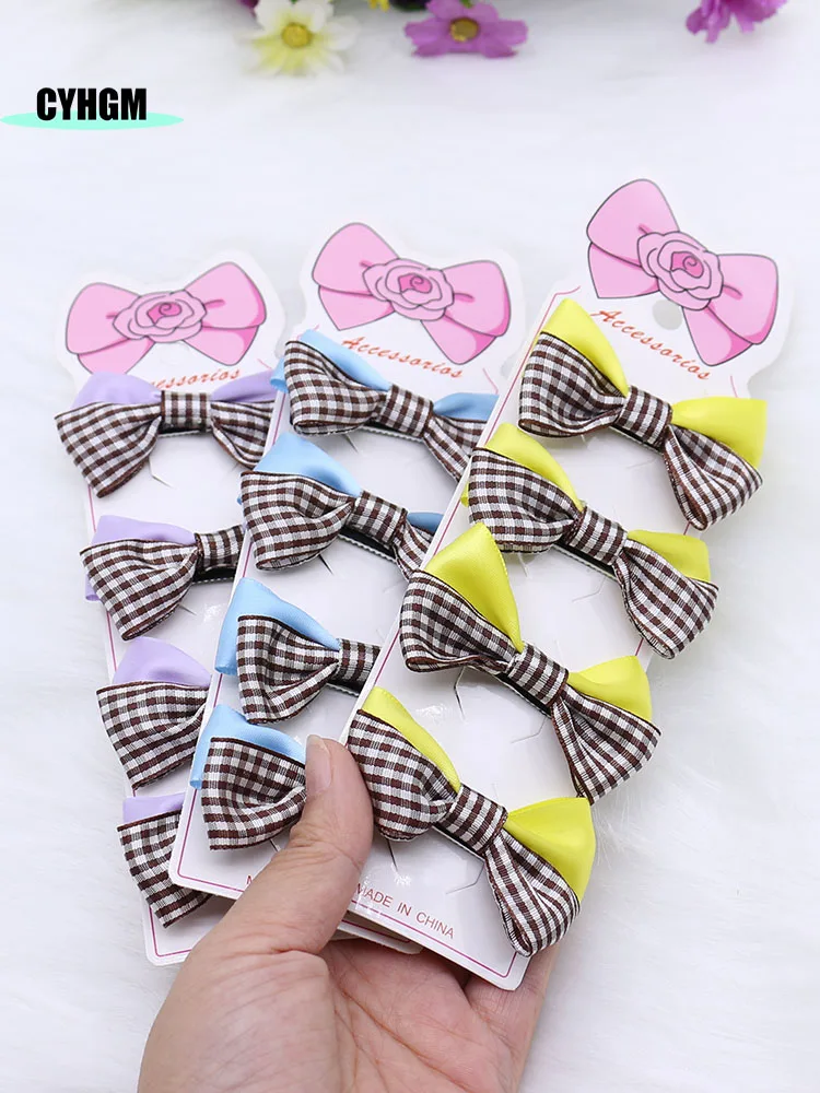 

new ribbon hair clips for girls silk hairpins Fashion handmade Barrettes hair accessories for women C02-1