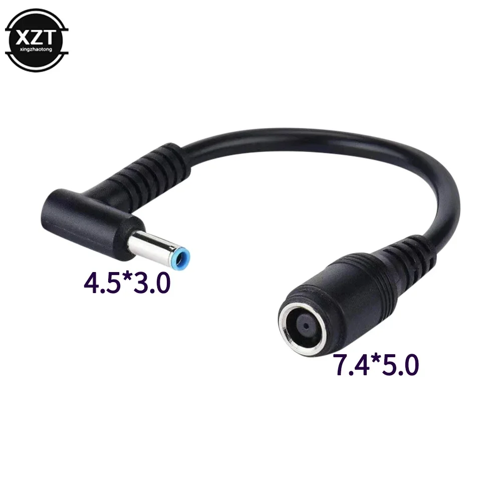 1PC 7.4mm to 4.5mm DC Power Charger Converter Blue Tip Replacement Adapter Cable for HP Dell Great Connector