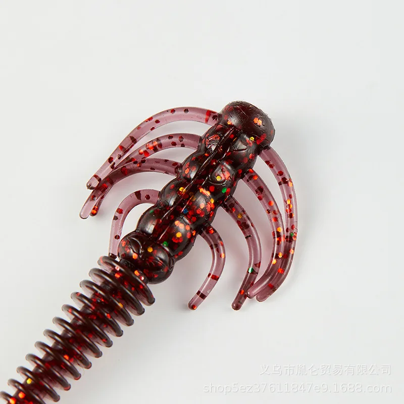 6 قطعة 6.8 سنتيمتر الصيد لينة إغراء الديدان العائمة تمايل TPE البلاستيك الاصطناعي السباحة الطعم الملح تلاعب Ned سهلة لصب الأسماك الطعوم #3