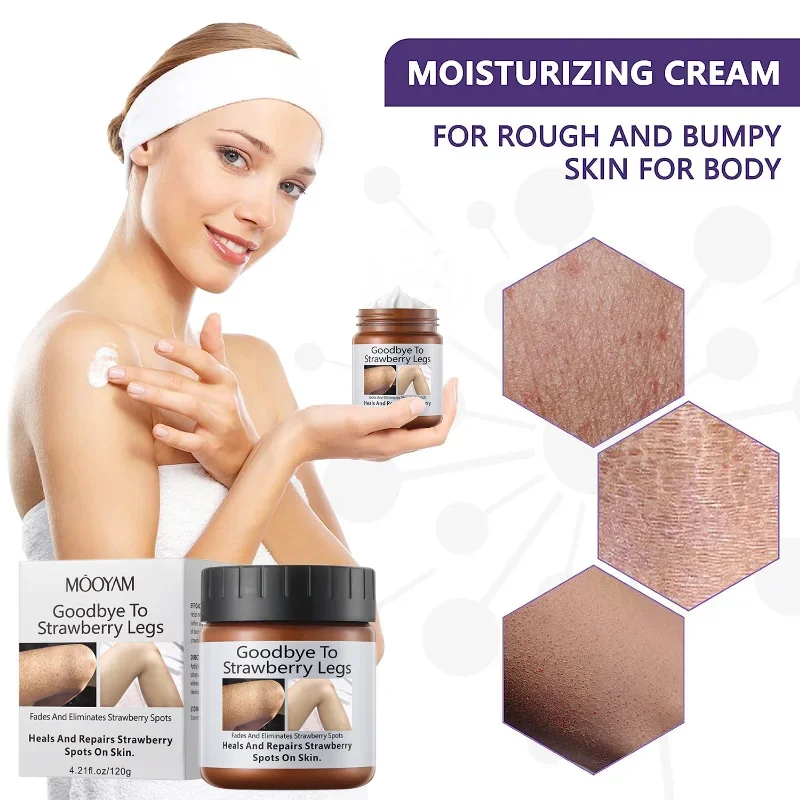 Goodbye To Strawberry Legs Cream Bump Eraser,Keratosis Pilaris,Moisturizing For Rough Bumpy Dry Skin For Body Smooth Hydrating