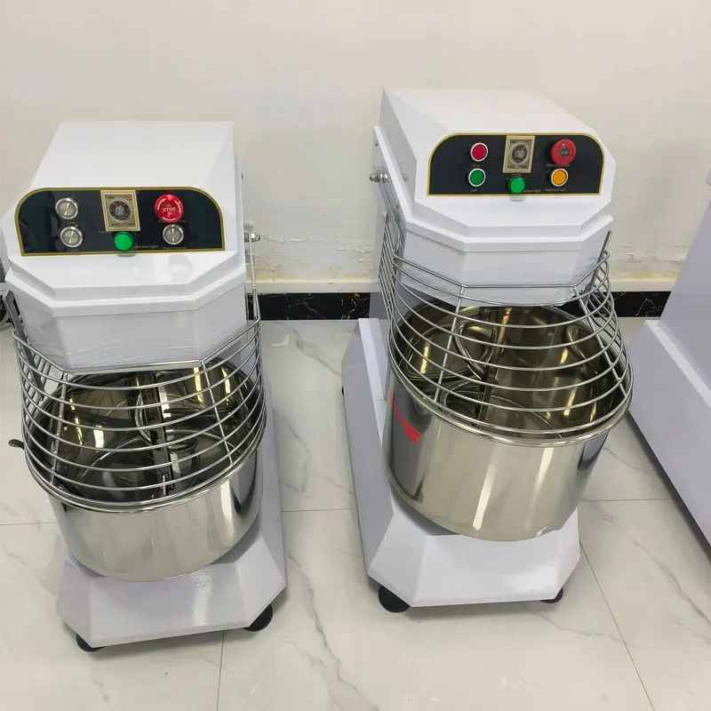 Frequency Conversion Dual-action Double Speed 20L/30L/40L/50L/60L Commercial Bakery Flour Mixer Spiral Dough Mixer Customized