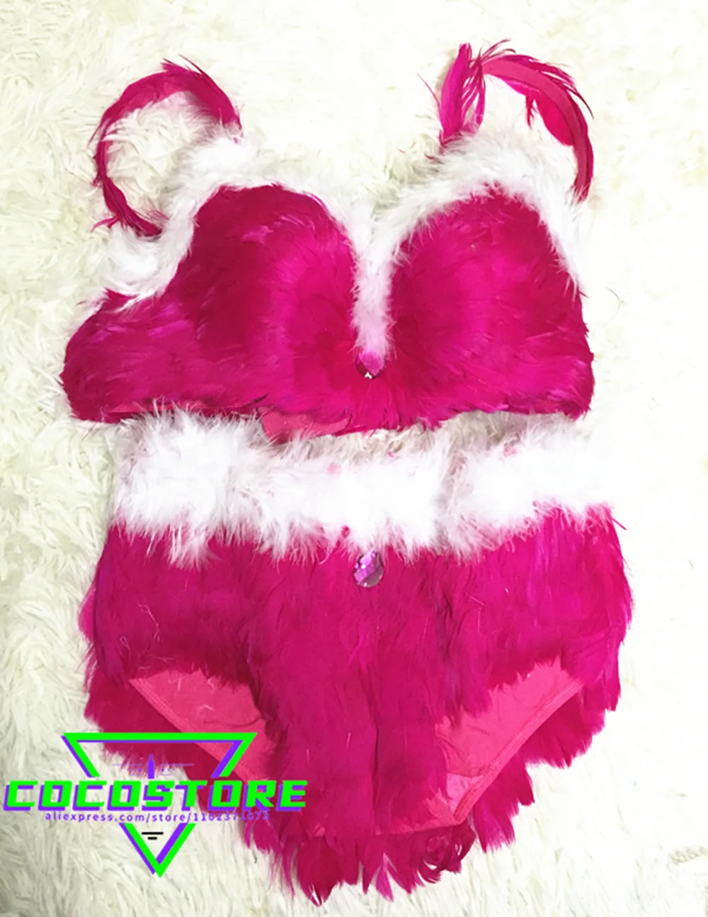 Carnival Feather Collar Carnival Costume Feather Bikini Feather Lingerie Feather Performance Clothing Fashion Stage Wear