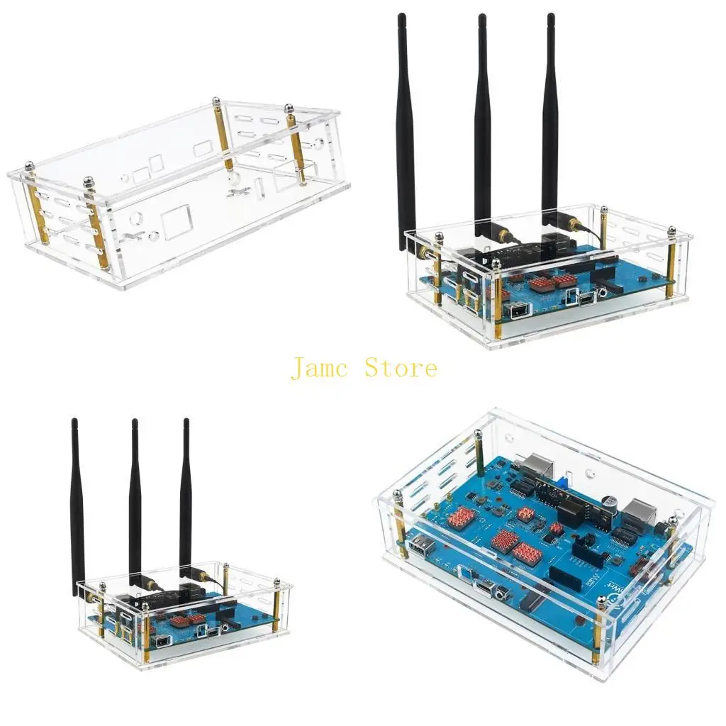 

LX0B Акриловый корпус корпуса обеспечения безопасного позиционирования и удобной доступности для Banana OpenWrtone