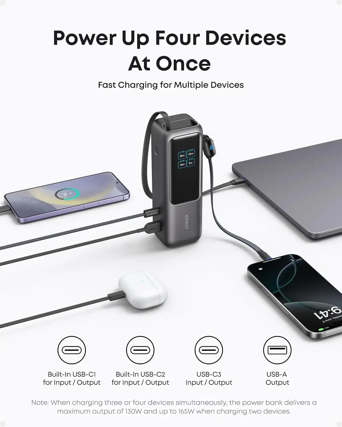 Anker Zolo 165W Power Bank 25000mAh 100W Max Portable Charger