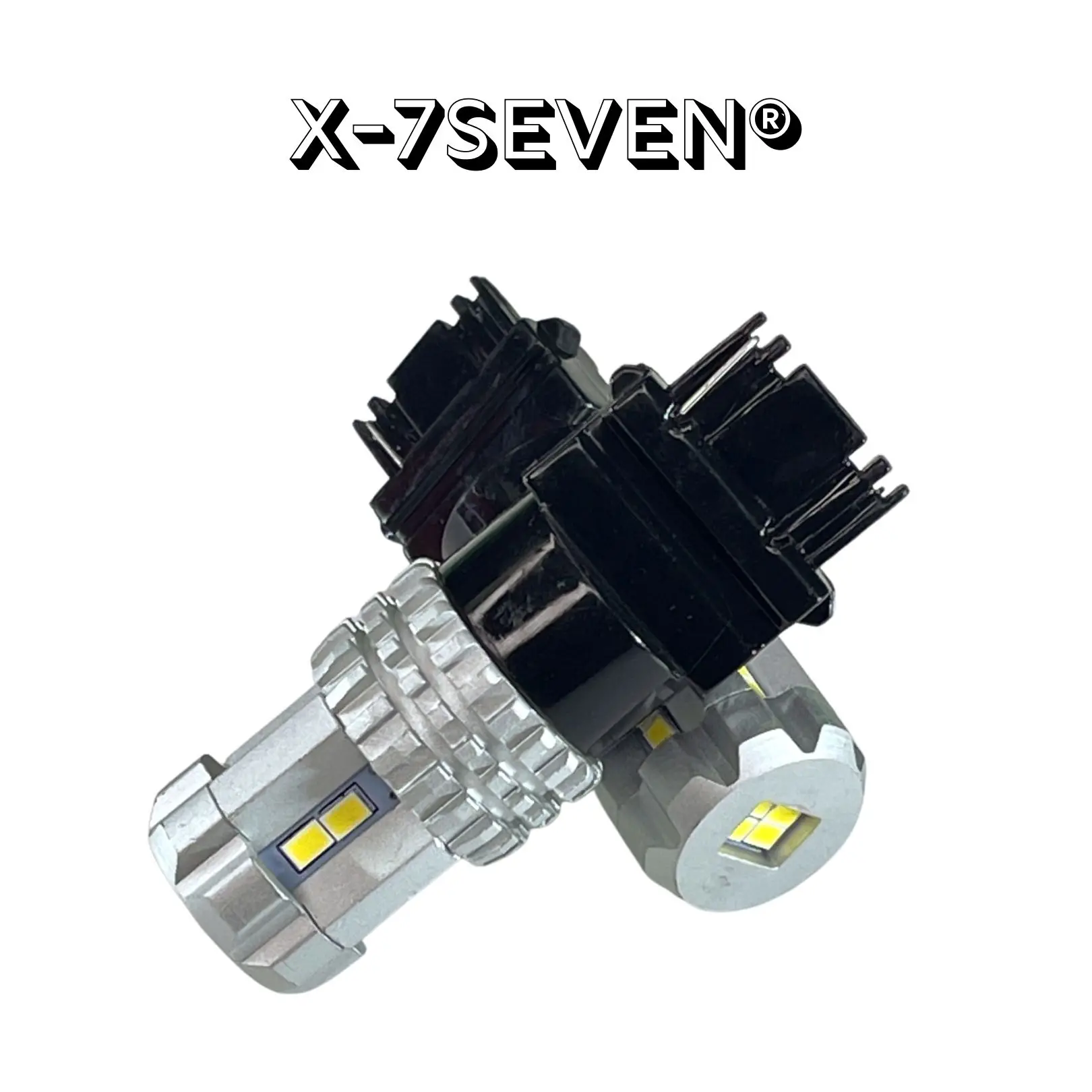 X-7SEVEN X-SMART 2PCS 6000K White 3400LM LED Car Tail Bulb Brake Lights Reverse Lamp Daytime Running Signal Light 1156 P21W