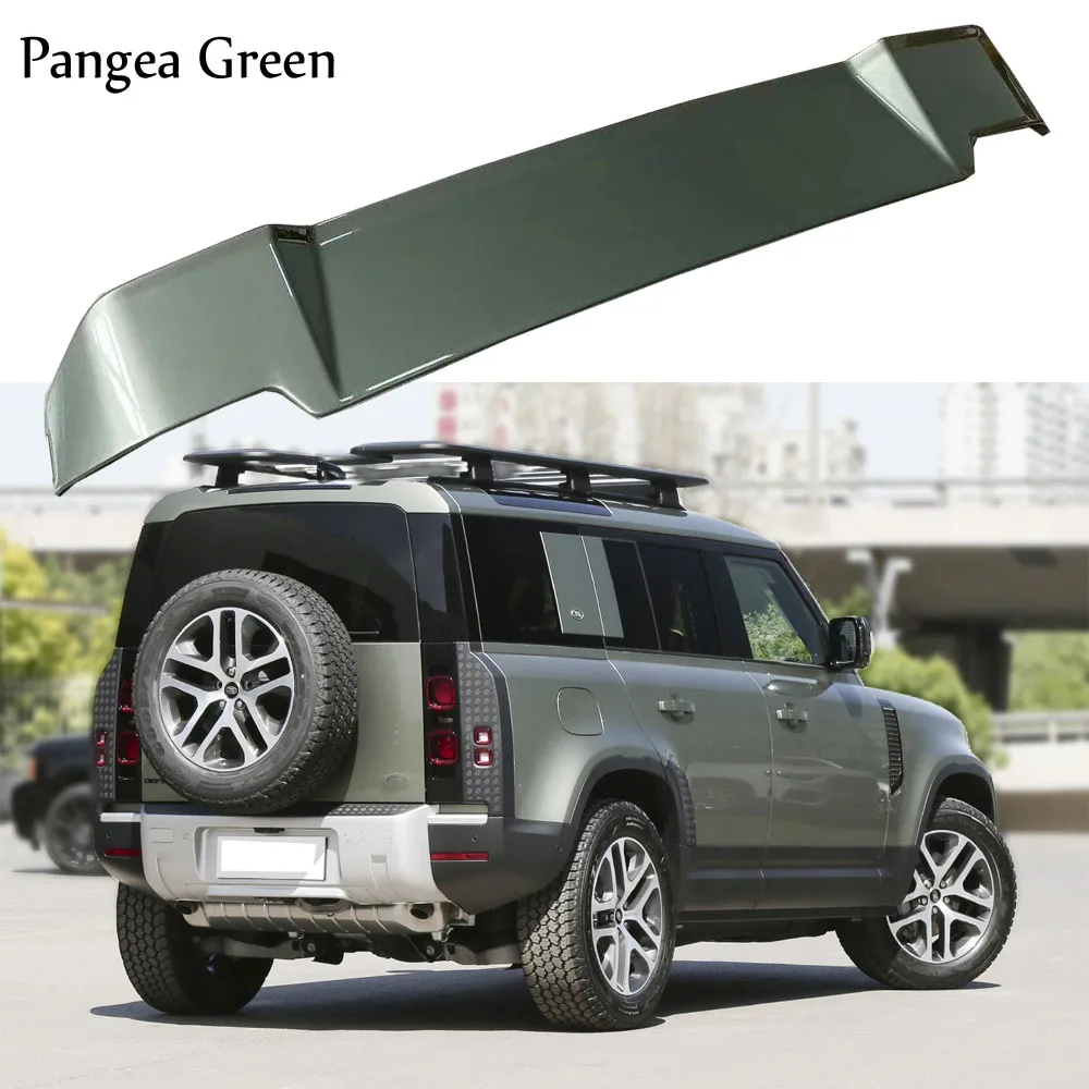 For Land Rover Defender Rear Spoiler 2020-2024 90 110 Plastic Tail Wing Pangea Green 1PC