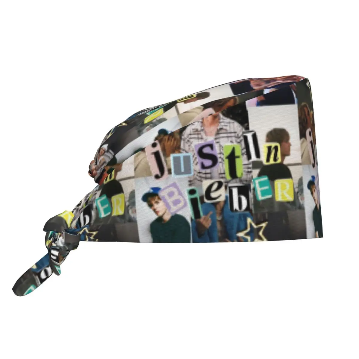 

Коллаж Джастина Бибера на заказ, музыкальная певица, рабочая шапка для уборки, крутая унисекс-скраб-шапочка, хирургическая шапка, шапка для медсестры, скрабы для медсестры, шляпа медсестры