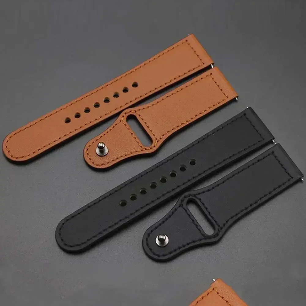 20/22 مللي متر حزام من الجلد لساعة سامسونج 7/6/4/5 40 44 مللي متر 43 مللي متر برو 45 مللي متر سوار لساعة جالاكسي 4 كلاسيك/نشط 2/3 46 مللي متر