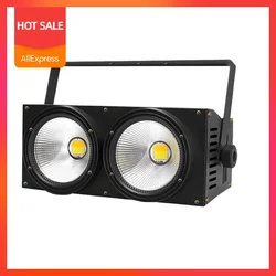 LED Blinder light NEW Studio Film Theater 2x100W 2 Eyes Cool White Warm White 2in1 LED DMX COB Audience Two Eyes Binder Light