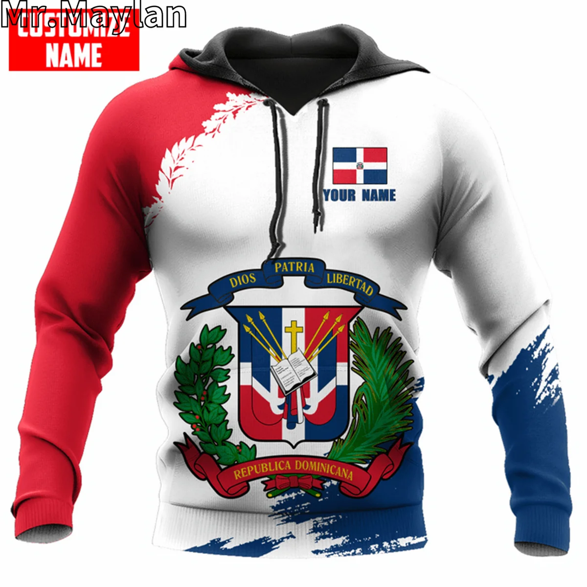 

PERSONALIZED DOMINICAN REPUBLIC Flag 3D Jacket Men/women Hoodie Unisex Casual Streetwear Sweatshirts Pullover Sudadera Hombre-85