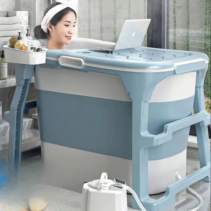 Indoor Bathtub, New Standing Design, Large Baby Portable Style, Folding Bucket Baignoire Pliable Adulltes Furniture