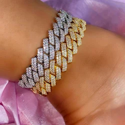 Punk 20MM Prong Heavy Cuban Ankle Chain For Women Iced Out Rhinestones Paved Miami Cuban Link Chain Anklet Bracelet Jewelry Gift