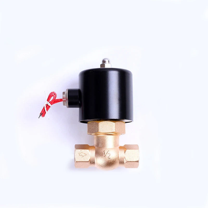 

1/2" Normally Closed Brass Steam Solenoid Valve Pilot Piston Type High Temperature Resistant DN15 Control Valves