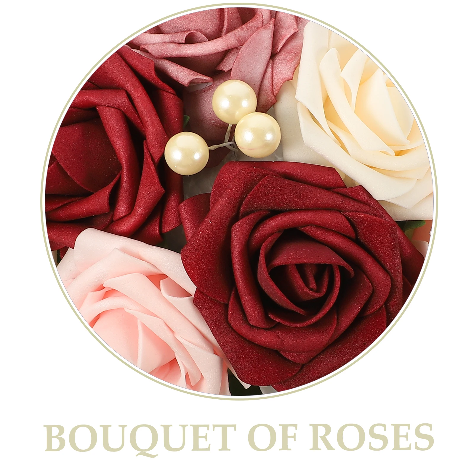 

Wedding Flower Artificial Silk Rose Bridal Bouquet For Bride Bridesmaid Decoration Photo Bouquet For Bride Prop