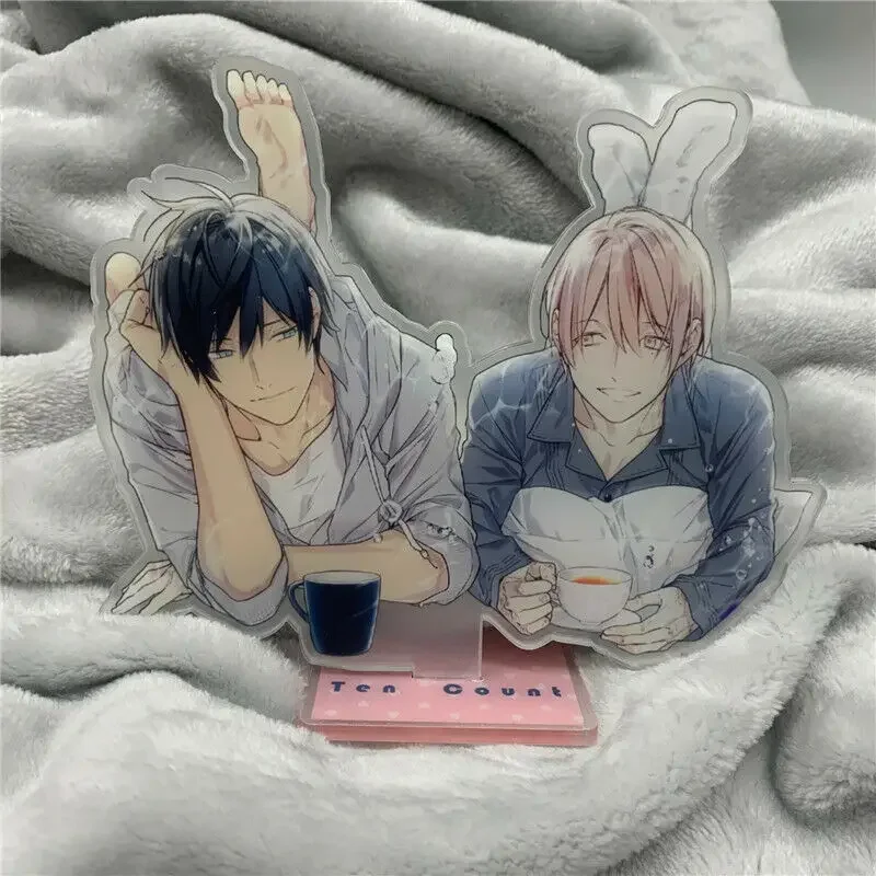 

Anime 10 Ten Count Shirotani Kurose Yaoi Rihito Takarai Yaoi BL Couples Stand Figure Model Display Desk Decoration Accessories