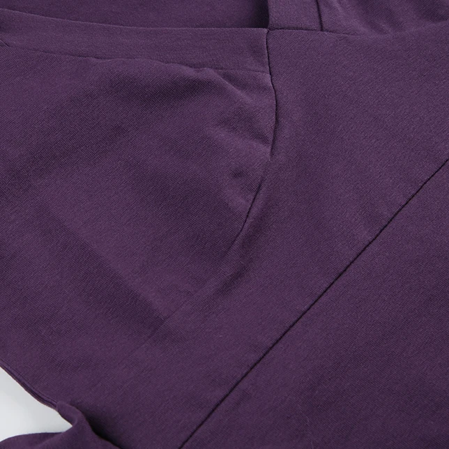 SUCHCUTE Elegante, kurzärmlige, schmal geschnittene T-Shirts mit V-Ausschnitt für Damen, lässiges Basic-Crop-Top aus Baumwolle, Sommer-T-Shirts mit tiefem Ausschnitt, passend zu Y2k – Detail 8