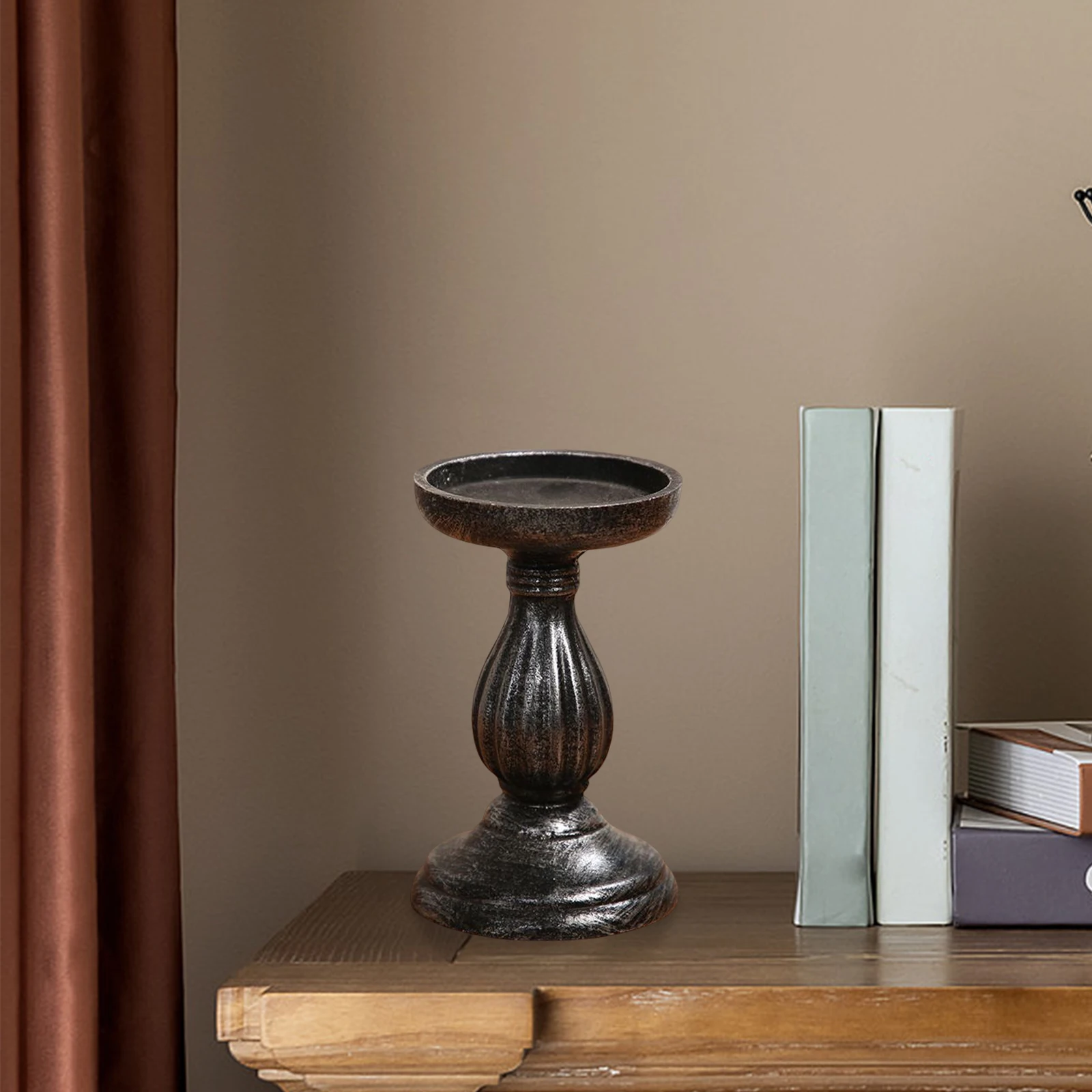 Unfinished Candle Holder Candlestick for Home Decor Wedding Room Decoration Pillar Candle Holders Retro Candlesticks Ornament