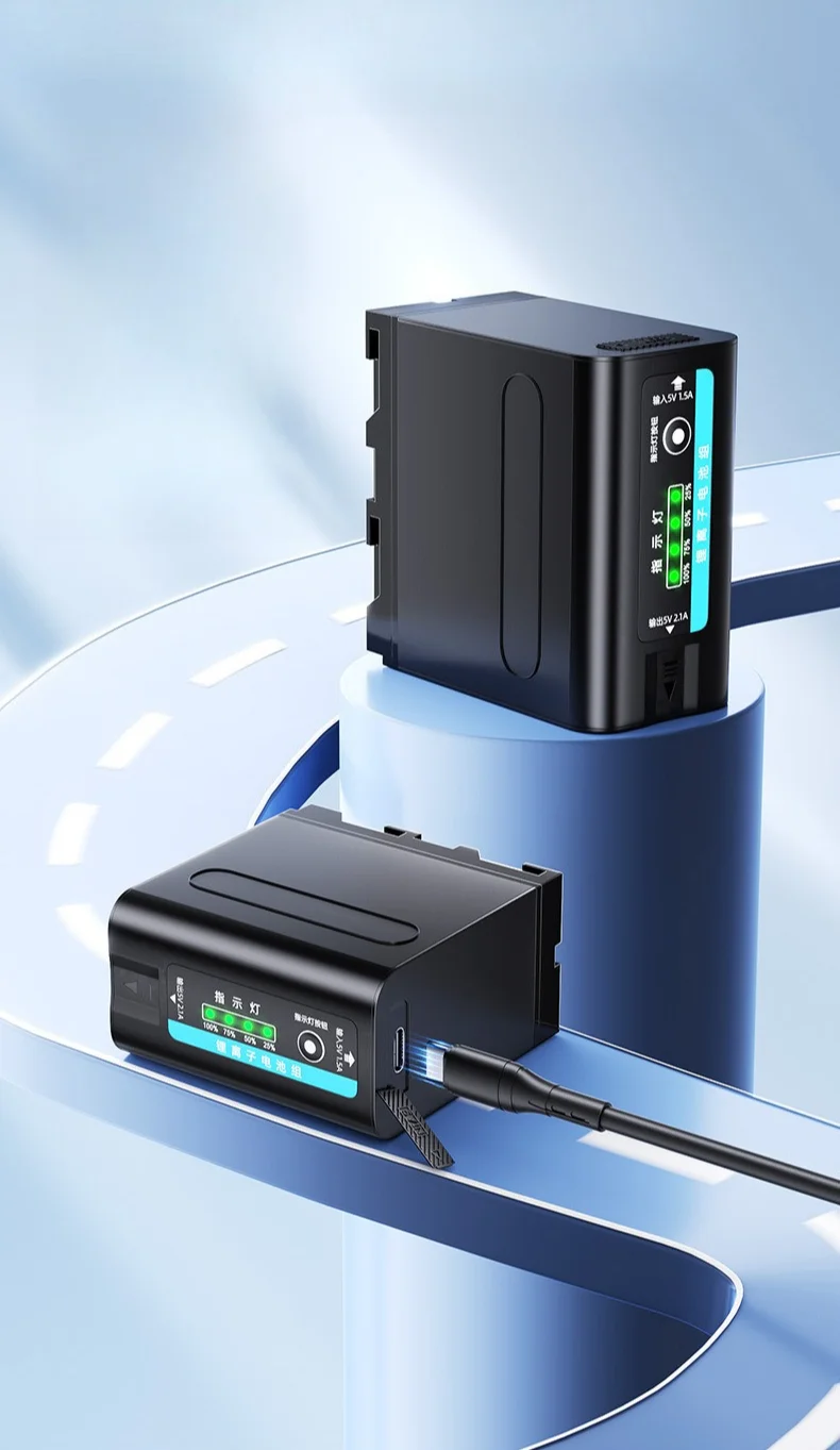 10200mAh F980U High Capacity Battery for Sony Cameras Camcorders Li-ion Rechargeable with Overcharge Protection Extended