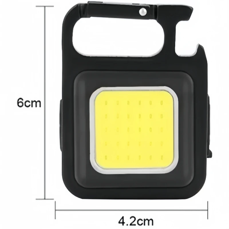 Portable LED Outdoor Camping New Mini Keychain Work Light Rechargeable Strong Beam Flashlight