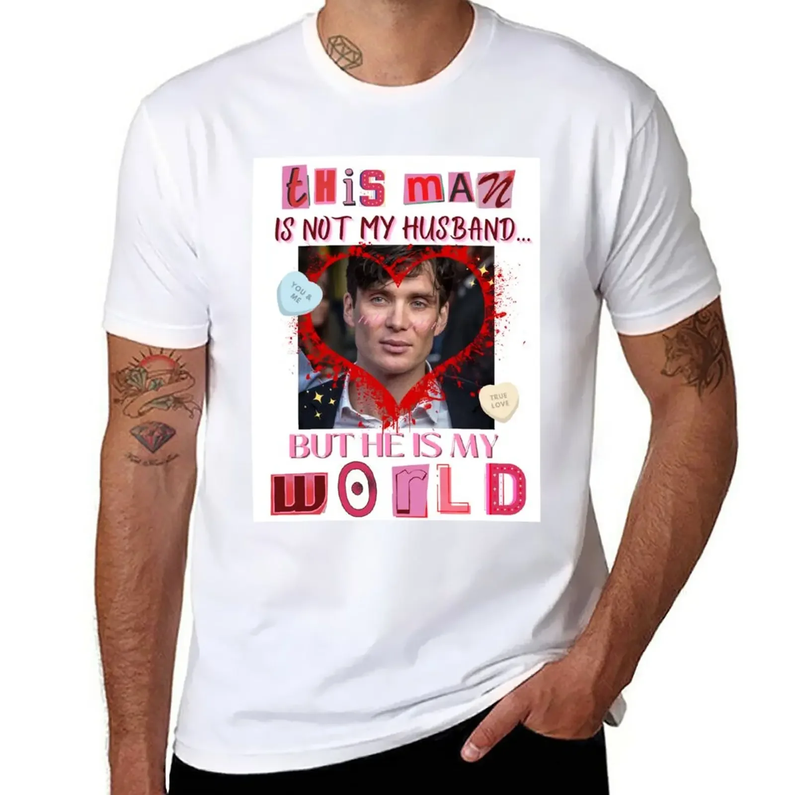 Новинка 2024, футболка Cillian Мерфи-мой мир, Camiseta, одежда с коротким рукавом, уличная одежда в стиле Харадзюку