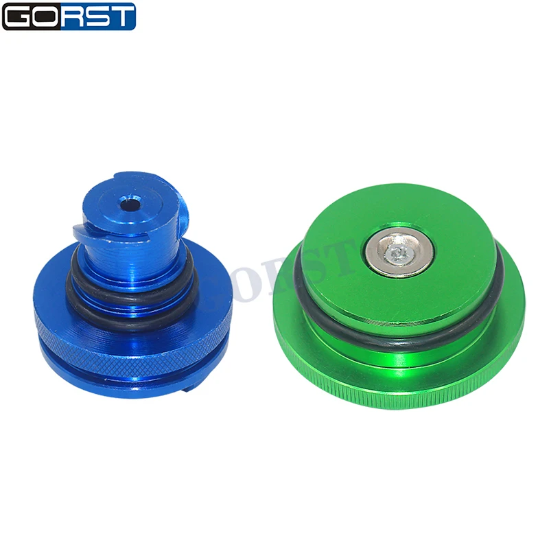 Green Billet Fuel Cap and Blue DEF Cap for Dodge Ram 2500 3500 for Cummins 2013-2017 and EcoDiesel