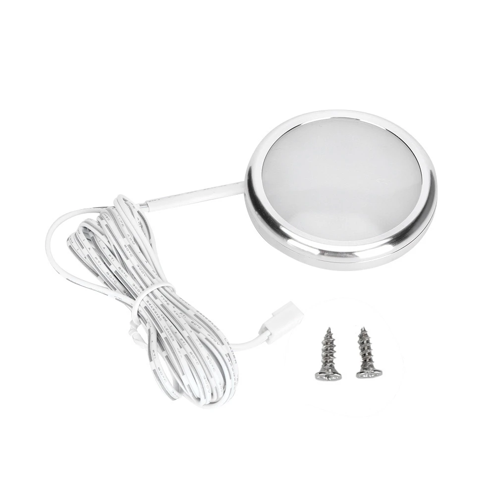 

DC12V LED Under Cabinet Light Ultra thin Counter Wardrobe Lamp for Home Hotel Caravan(Warm)