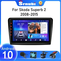Srnubi Android 11 Car Radio For Skoda Superb 2 B6 2008 - 2015 2 Din GPS Multimedia Player Carplay Auto Stereo IPS Autoradio DVD