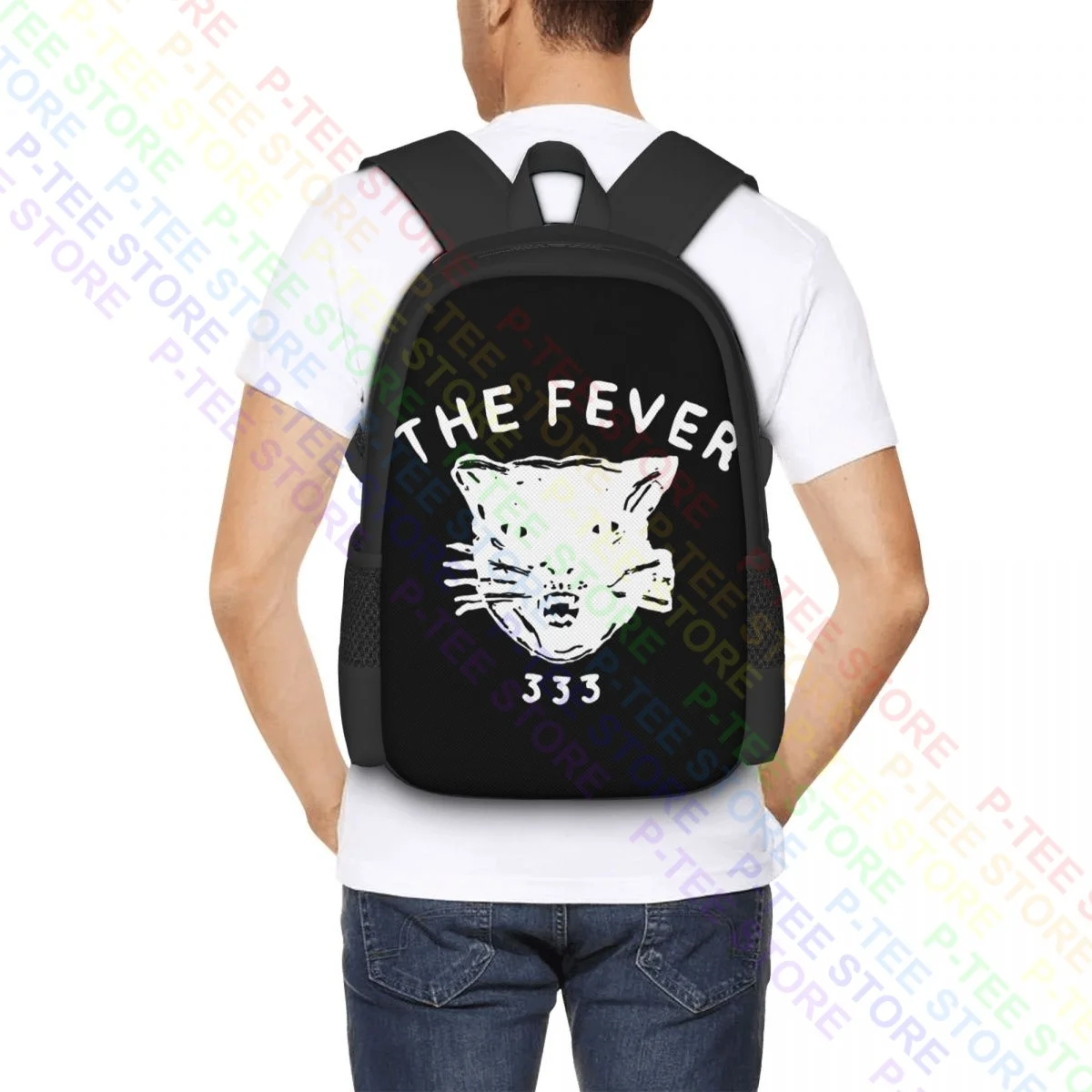 Кружка с надписью The Fever 333 Fever Cat Band LogoBackpack, вместительная Складная школьная сумка