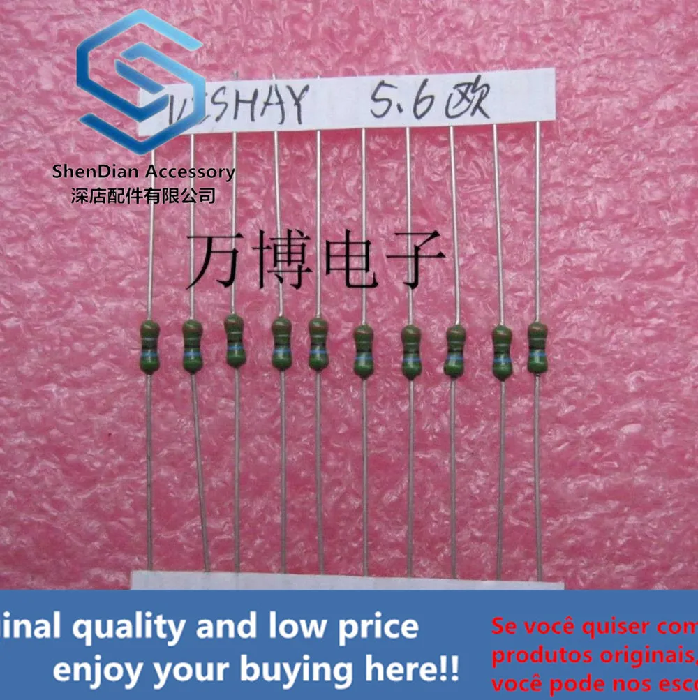 10pcs only orginal new can resistance 1/4W 0.25W 5.6 ohm 5.6R