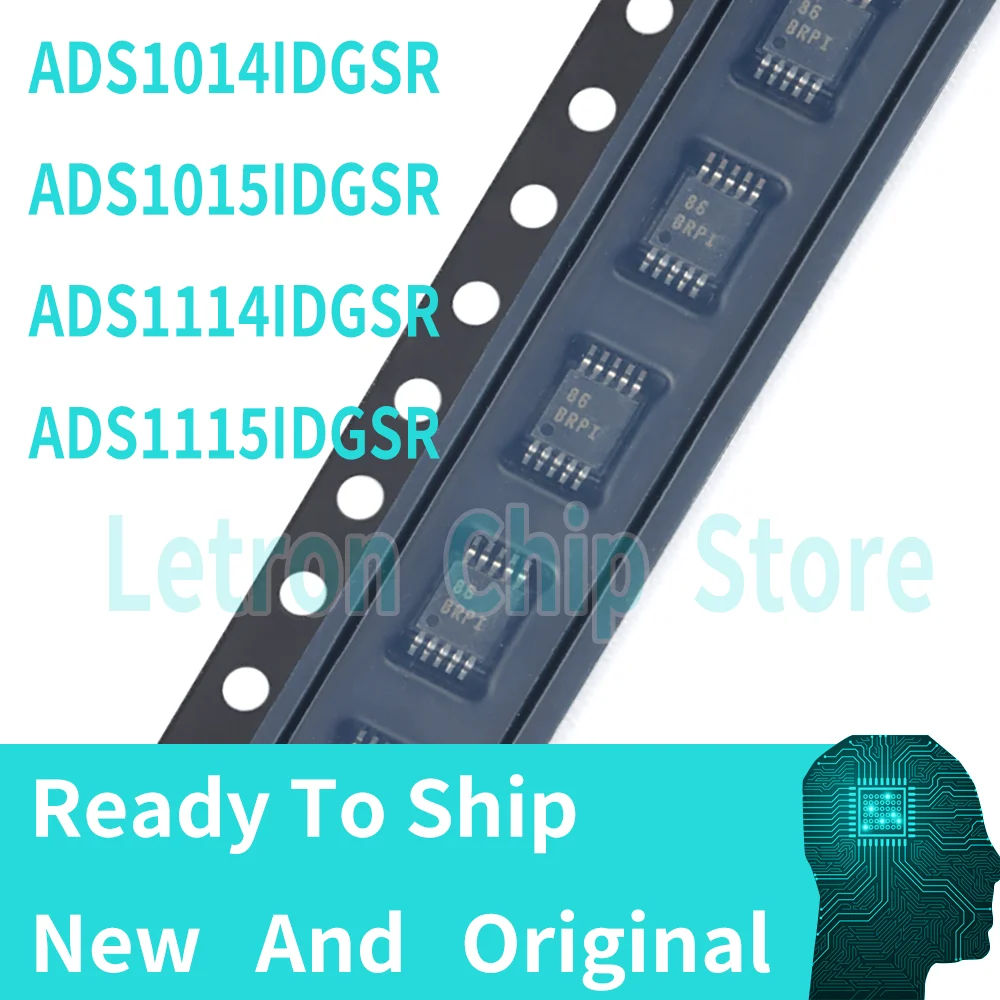 10PCS/lot New Original Chip ADS1014 ADS1015 ADS1114 ADS1115 IC ADC SMD I2C Interface ADS1014IDGSR ADS1015IDGSR ADS1114IDGSR