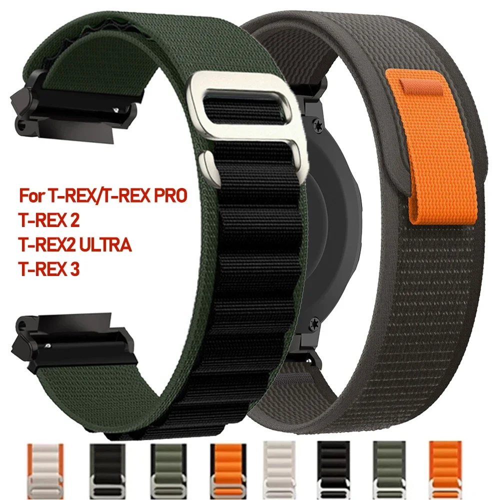 Trail Loop Nylon Strap For Huami Amazfit T-REX 3/2 Smart Watch Band Sports Bracelet For Xiaomi Amazfit T-Rex/T Rex Pro 2 Correa