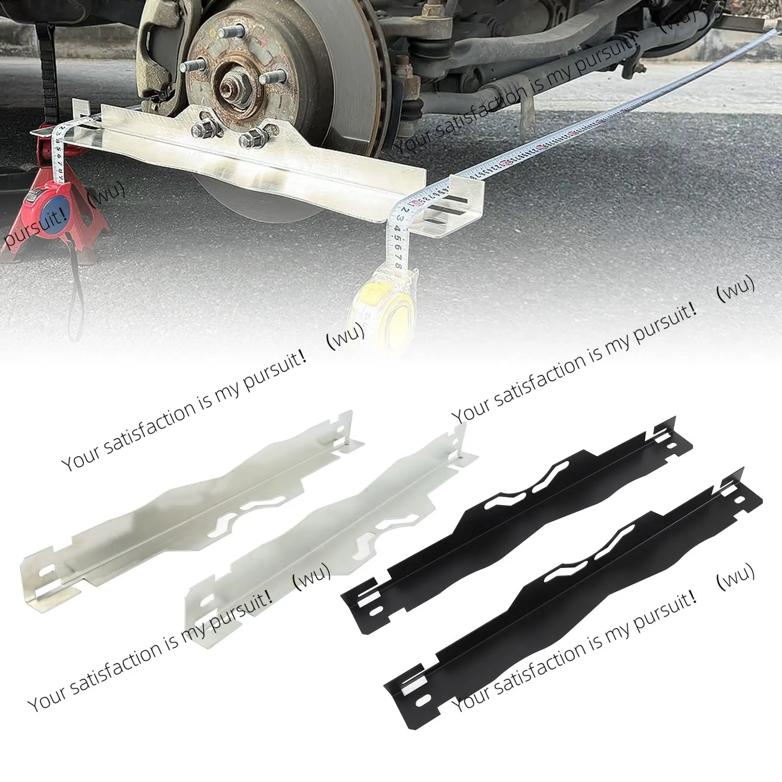 Pair Car Toe Alignment Tool Plates Stainless Steel Accurate Wheel Alignment Measurements Wheel Alignment Tool with Hanging Holes