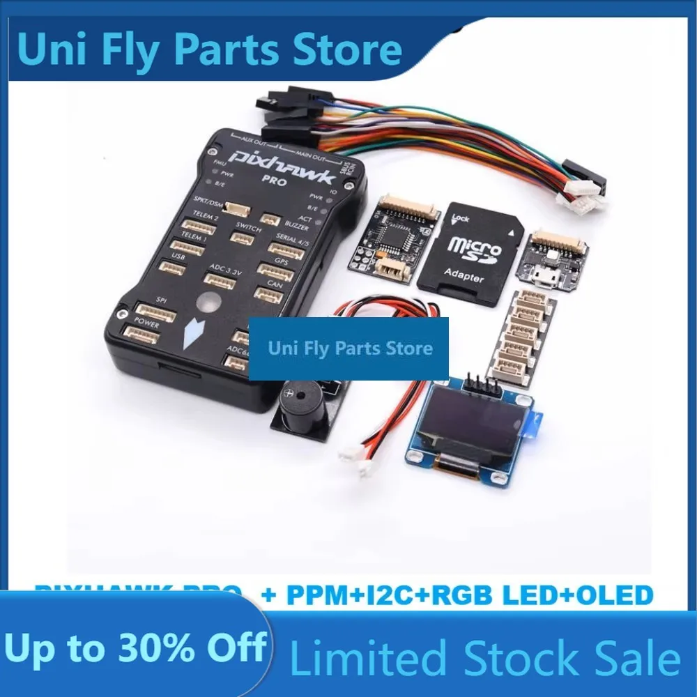 UniFlyPRO 32비트 비행 컨트롤러 PPM 인코딩 I2C RGB OLED 안전 버튼 RC 쿼드콥터 ArduPlane