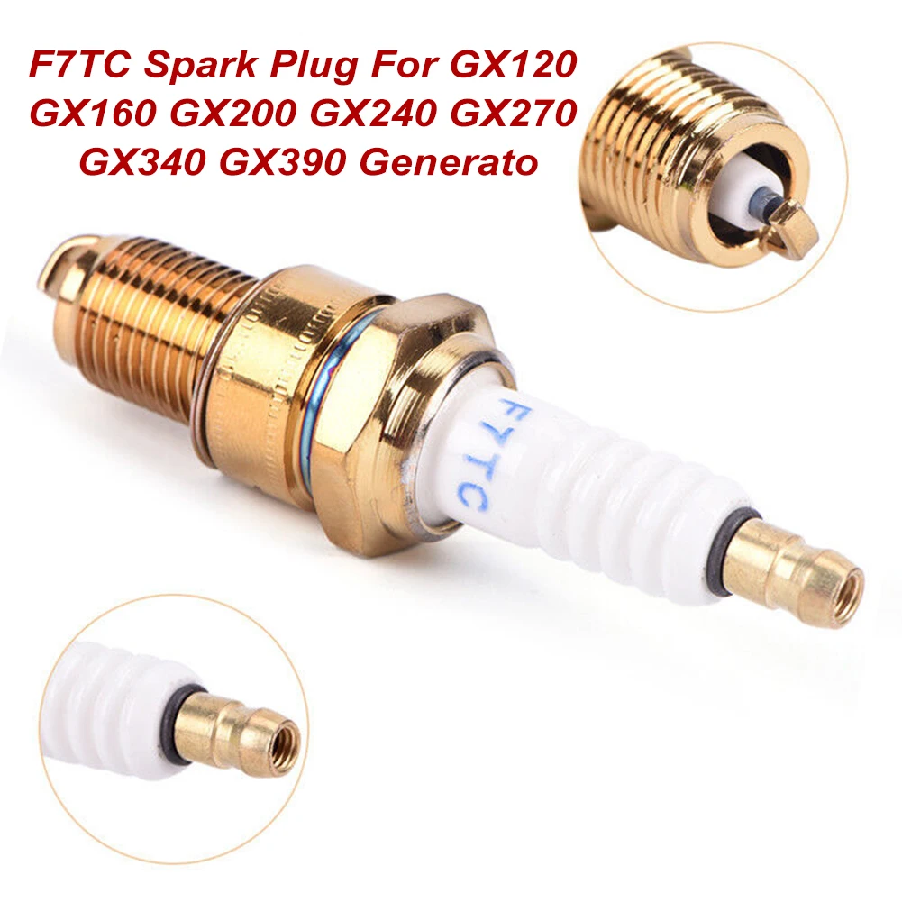 F7TC Spark Plug For GX120 GX160 GX200 GX240 GX270 GX340 GX390 Generator High Quality F7TC Spark Plugs Generator Tools