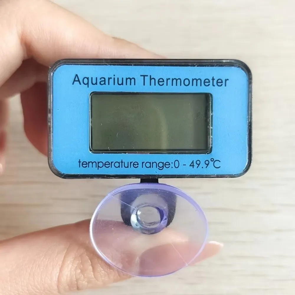 Waterproof Digital Fish Tank Thermometer Suction Cup Mounting Real-time Monitoring Water Temperature Meter Professional Plastic